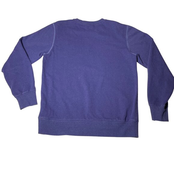 The North Face Mens Medium Sweatshirt Purple M Crewneck Cotton Blend Casual Pull - Picture 11 of 13